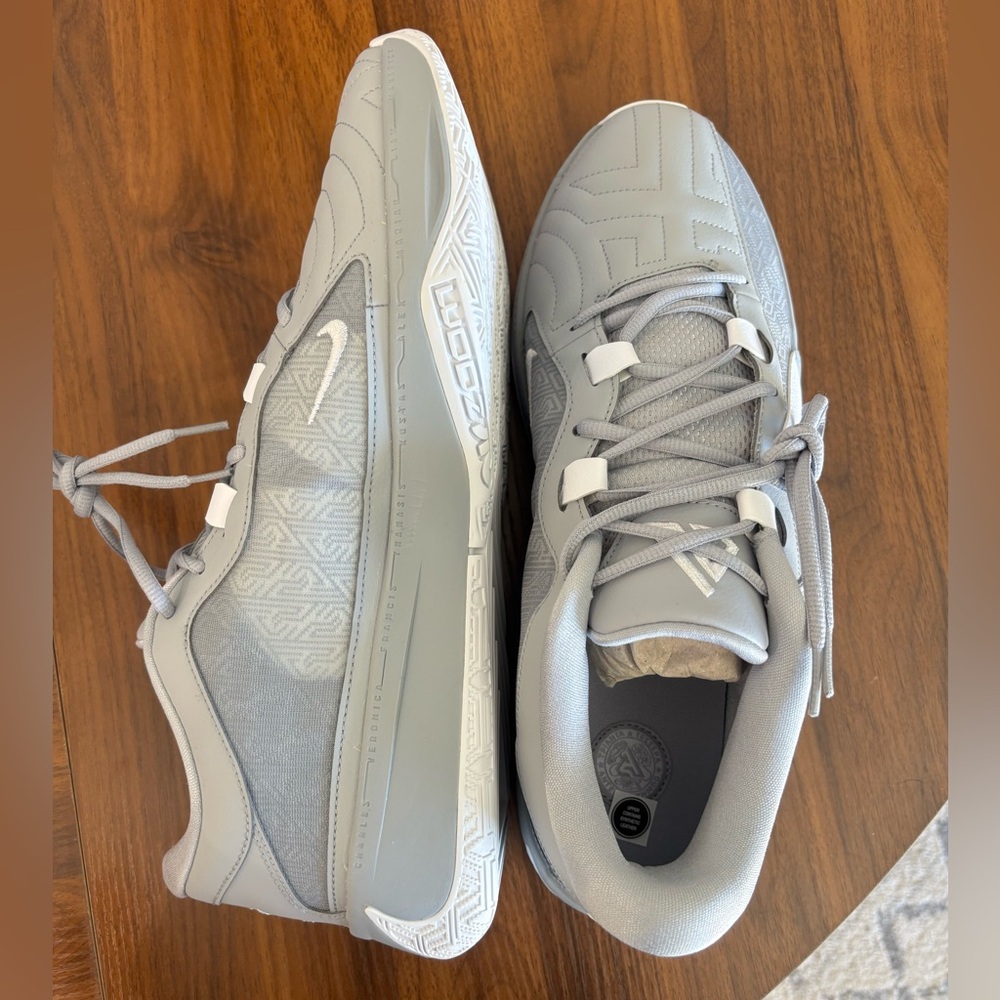 NEW Men's Size 14 Nike Zoom Freak 5 TB Wolf Grey White Basketball Giannis Shoes - Picture 4 of 12